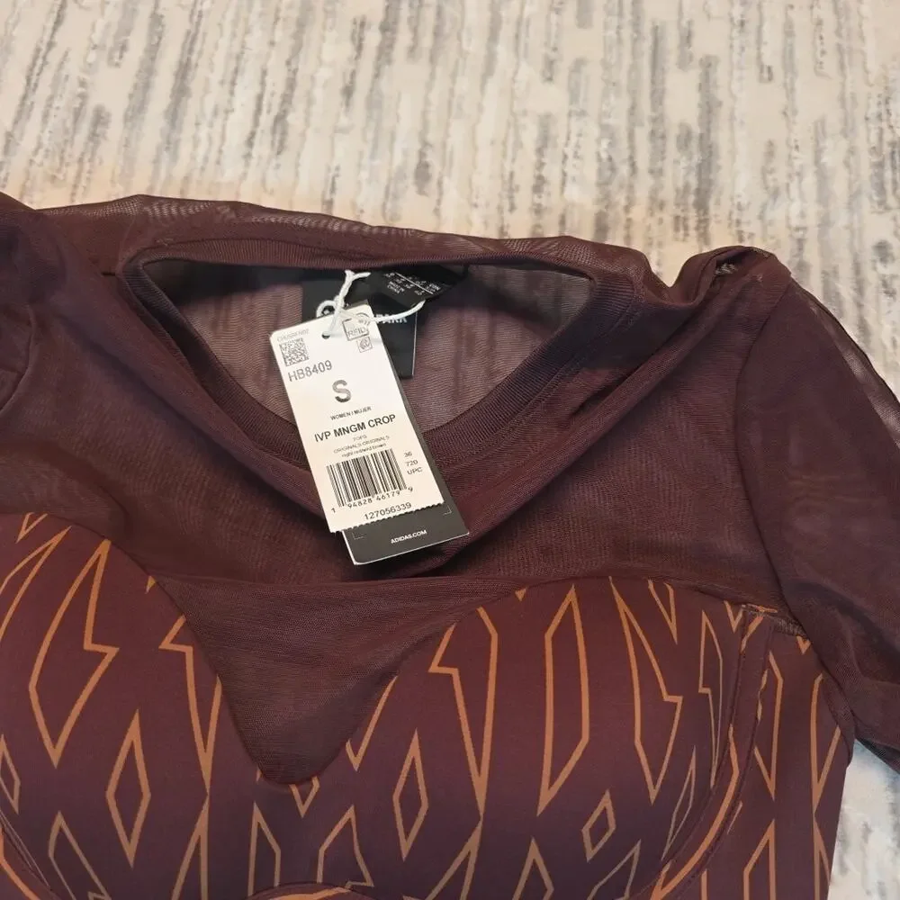 IVY Park Beyoncé x Adidas Monogram Crop Top Sz Small